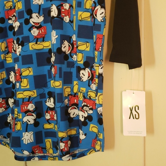 Mickey Mouse Disney Lularoe 3/4 Raglan sleeve XS - Picture 2 of 4